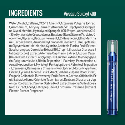 ViveLab Spioxyl™ Scalp Serum 400 – 220K Micro-Spicules for Thicker, Fuller Hair | Dermatologist-Recommended K-Beauty Scalp Serum (0.5 fl oz)