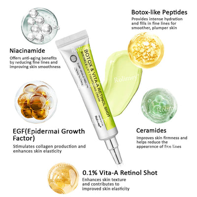 Evora's Rolimey® Botox & Vita-A Retinol Wrinkle-Lift Cream – Made & Shipped in the USA