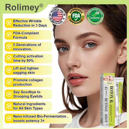 Evora's Rolimey® Botox & Vita-A Retinol Wrinkle-Lift Cream – Made & Shipped in the USA