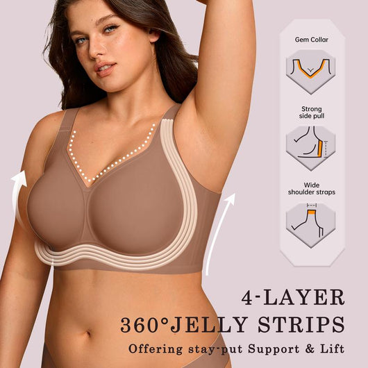 Full coverage Jelly wireless bra