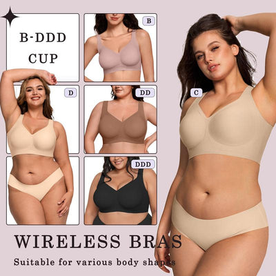 Full coverage Jelly wireless bra